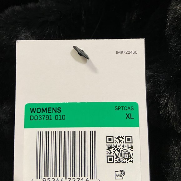 Nike Sportswear Womens Black Fossil Faux Fur Full Zip Jacket Size DO3791-010 - Picture 15 of 15